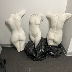 Real Female Plaster Mounds Decorative Art