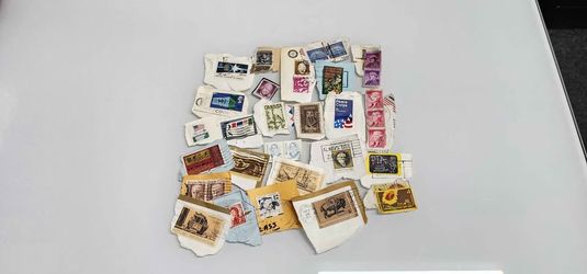 Vintage Worldwide Postage Stamp Lot – USA Japan Canada Hong Kong Ephemera