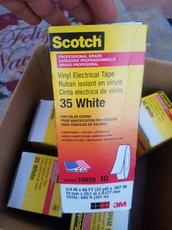 3M  Electrical Tape #35 White Color 