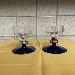 Glass Candle Holders 