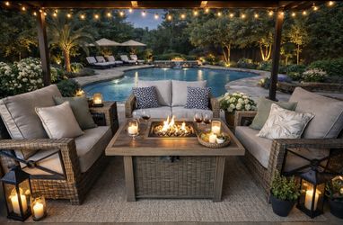 Brand new patio outdoor furniture set Sunbrella fabric