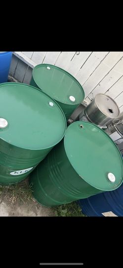 55 Gallon Metal Drum Closed Top $20 Each