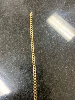 14KT Gold Cuban Link Bracelet