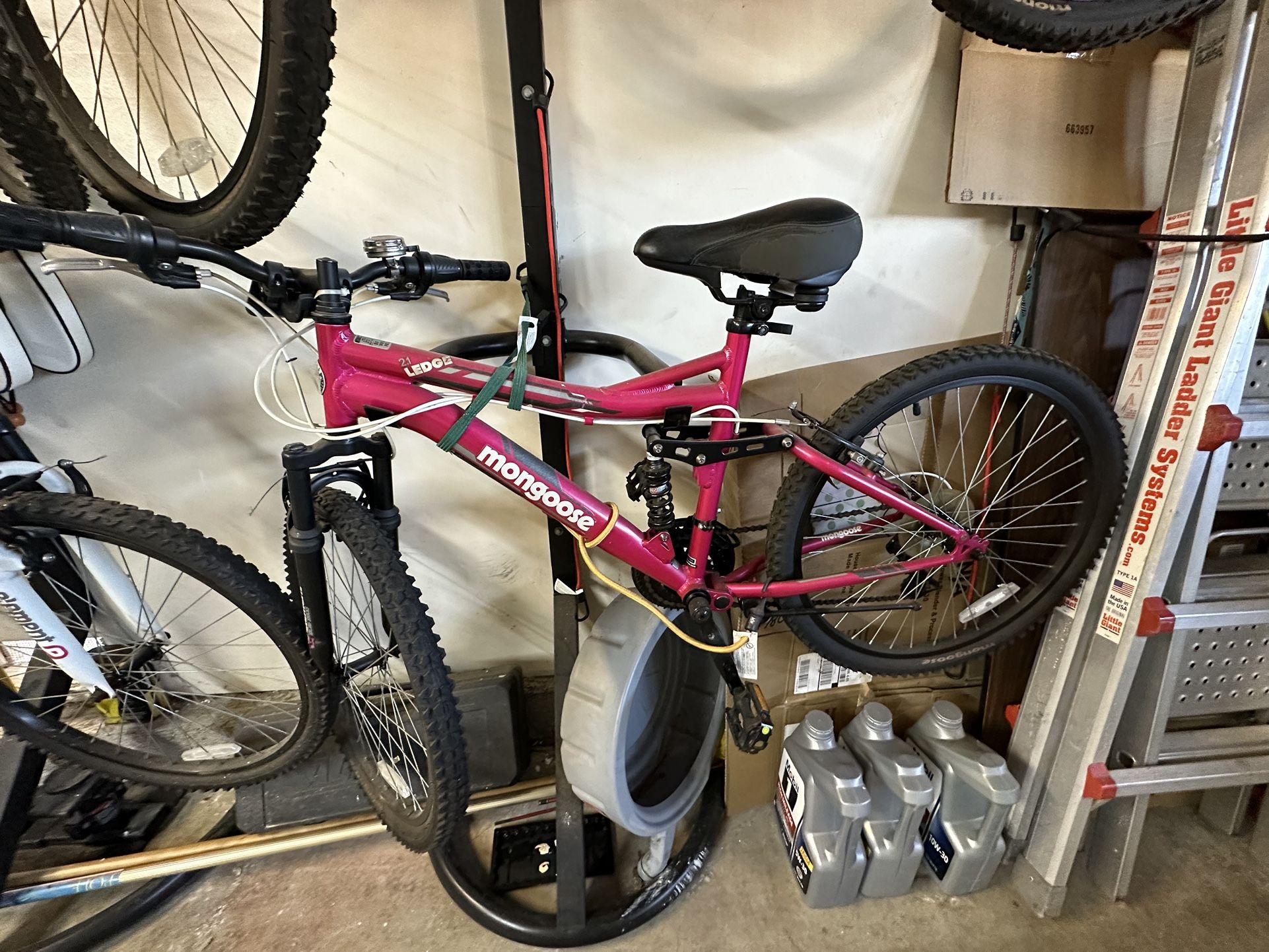Mongoose 22" Ledge 2.1 Women/ Girls Mountain Bike, Pink