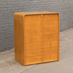 Mcm Solid Wood Chest Of Drawers Dresser (READ DESCRIPTION BELOW)