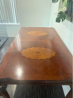 Ashley Wood Dining Room Table
