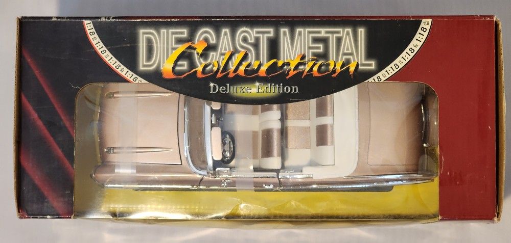Yat Ming Deluxe Edition 1957 Chevrolet Bel Air Convertible Die Cast Metal 1:18