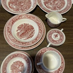 Memory Lane, Royal Ironstone Dish Set