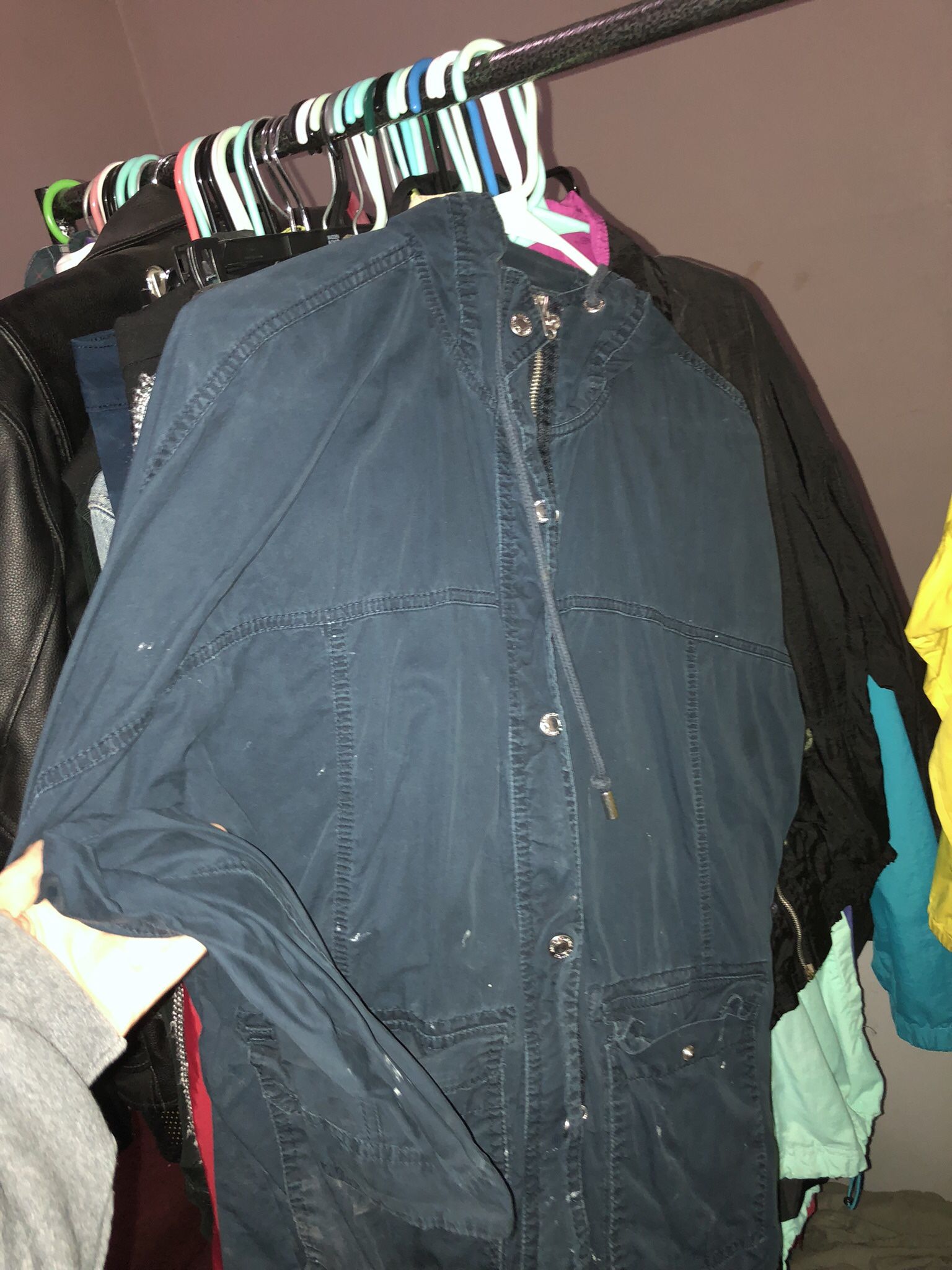 Navy Blue Windbreaker