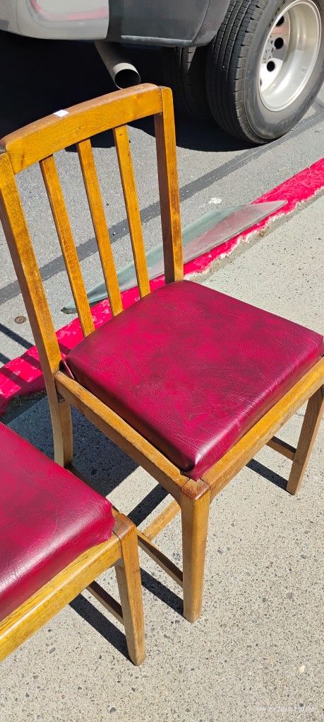 Hardwood Chairs Mid Century Oak