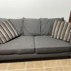 Couch Sofa Raymore And Flanagan dark Grey 86”