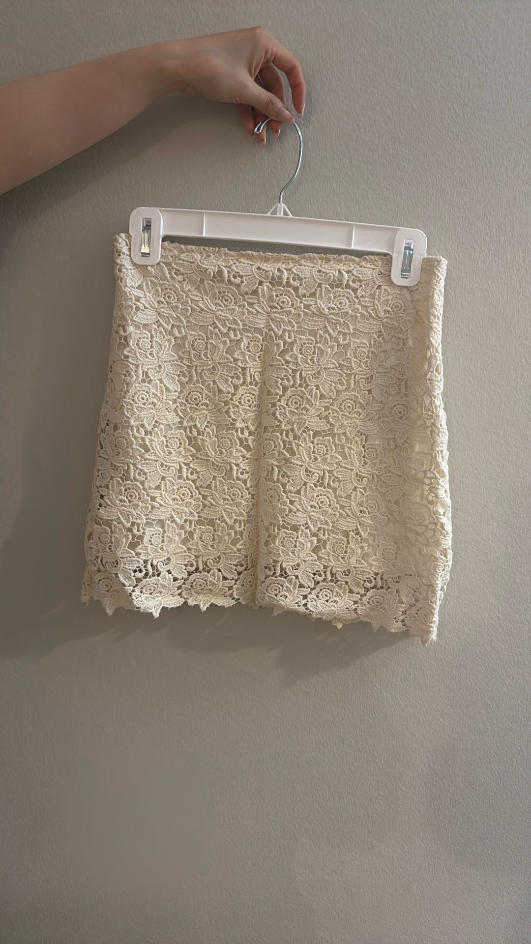 White Lace Skirt (from Korea)