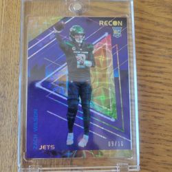 2021 Chronicles Recon 🏈ZACH WILSON🏈 Gold Parallel Rookie /10 EBAY 1/1 HIT 🔥
