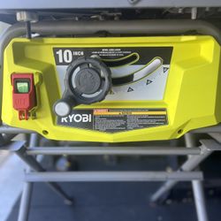 Ryobi 10” Table Saw with Stand – Like New