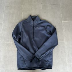 Grey Nike Dri-fit Quarter Zip Thermal Jacket