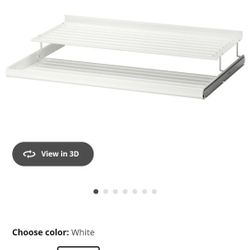 Ikea KOMPLEMENT
Pull-out shoe shelf, white, 39 3/8x22 7/8 "