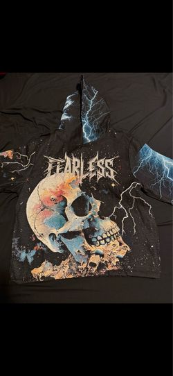 Majestik Decayed Tapestry Rhinestone Hoodie