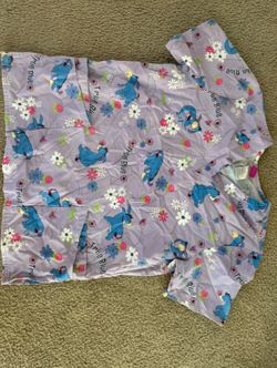 Eeyore scrub top
