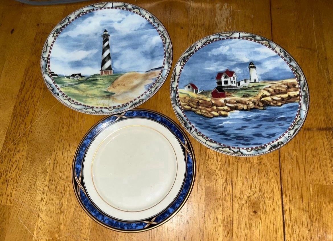 Decor Ceramic Painted Plates 