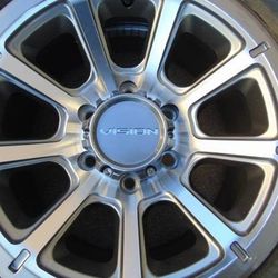 New 16X8 Gunmetal & Machined Rims 265 75 16 Mastercraft 4PLY 6X5.5 0MM Offset