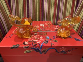 Year Of Rat Lucky Charms Glass Display
