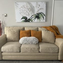 Cream Bassett Couch Sofa