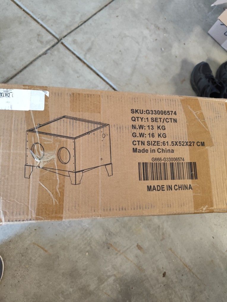Bench Top Mini Sand Blasting Cabinet new 25 Gallon