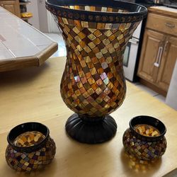 Party Light Vase And Candle Holders 