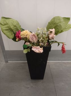 Plastic tall planter