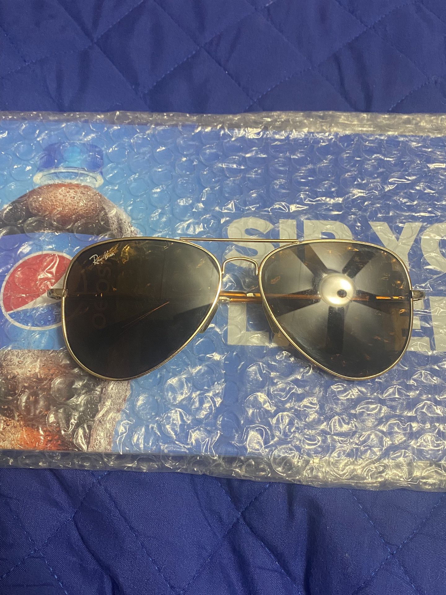Ray Ban glasses, the lenses are brown, they are in good condition, I am asking for $45 firm price.