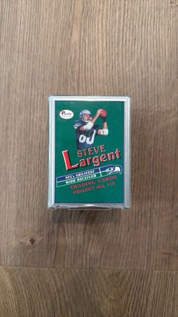1989 Pacific Steve Largent 110-Card Factory Sealed Set - Seattle Seahawks HOF