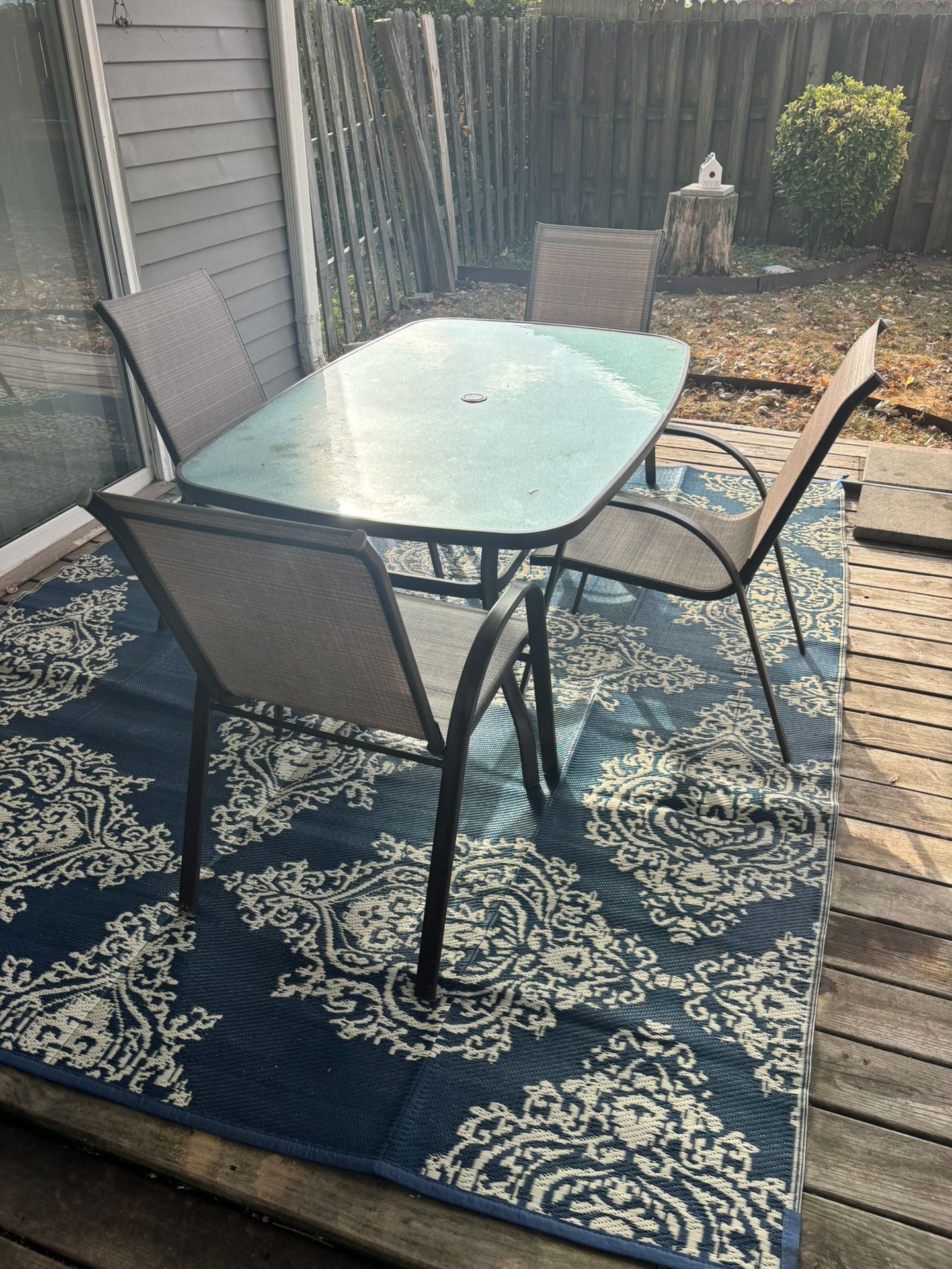 Patio table set