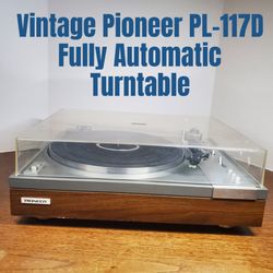 Vintage Pioneer PL-117D Full Automatic Turntable  New Belt Vintage Pioneer PL-117D Full Automatic Turntable New Belt Good Sylus