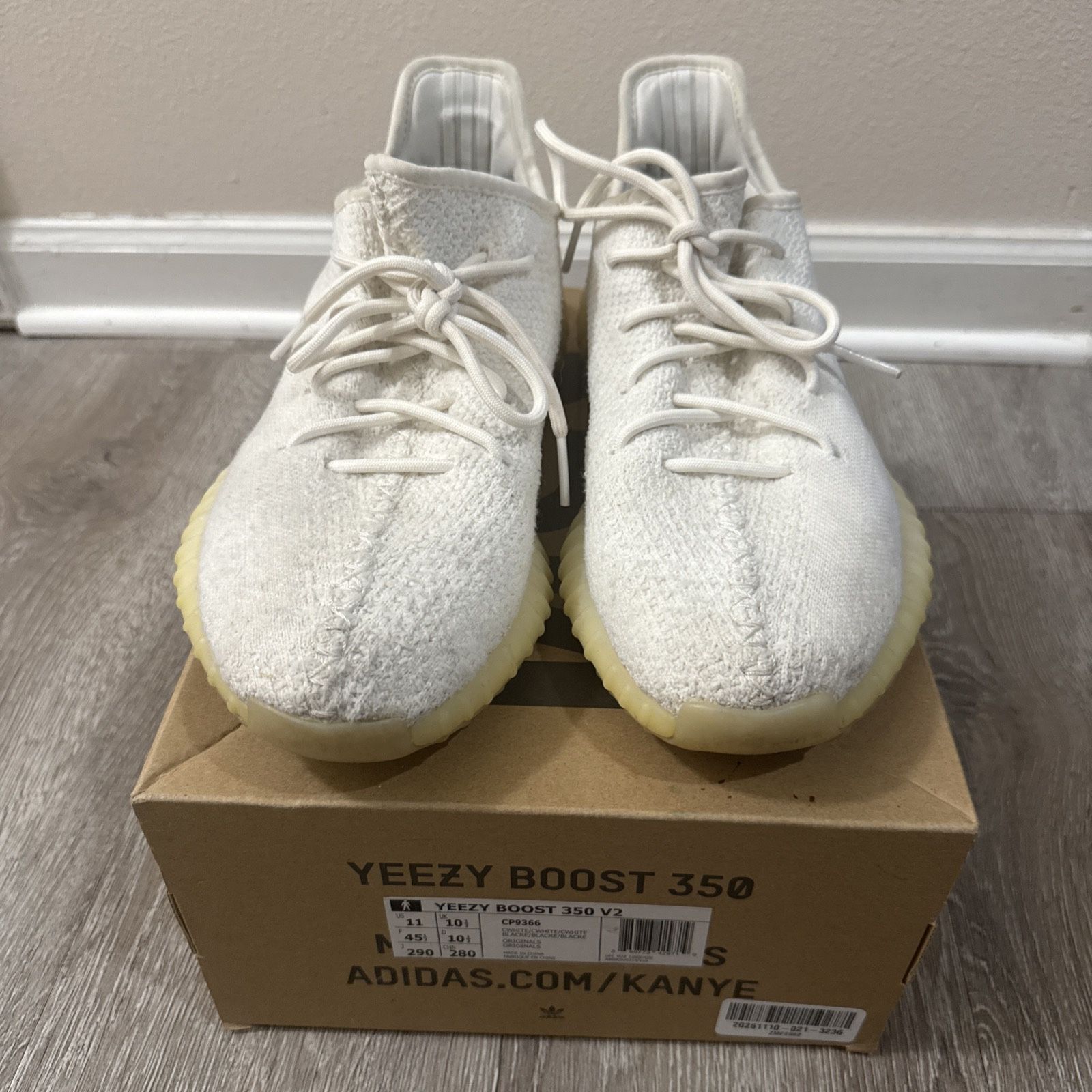 adidas Yeezy Boost 350 V2 Low Cream/Triple White Size 11