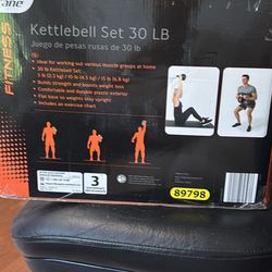 Crane Fitness 30 lb Kettlebell Set