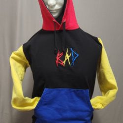 XXXTENTACION Bad Vibes Forever Multicolor Hoodie Sz M /2019 Colorblock