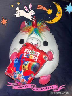 Snackels Fruit Loops Unicorn Plush Toy