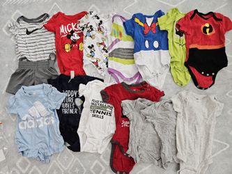 LOT Baby Boy 3-6 M Disney Nike Onesies Socks $20/5x