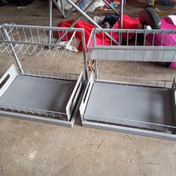 Gray Metal Storage Racks