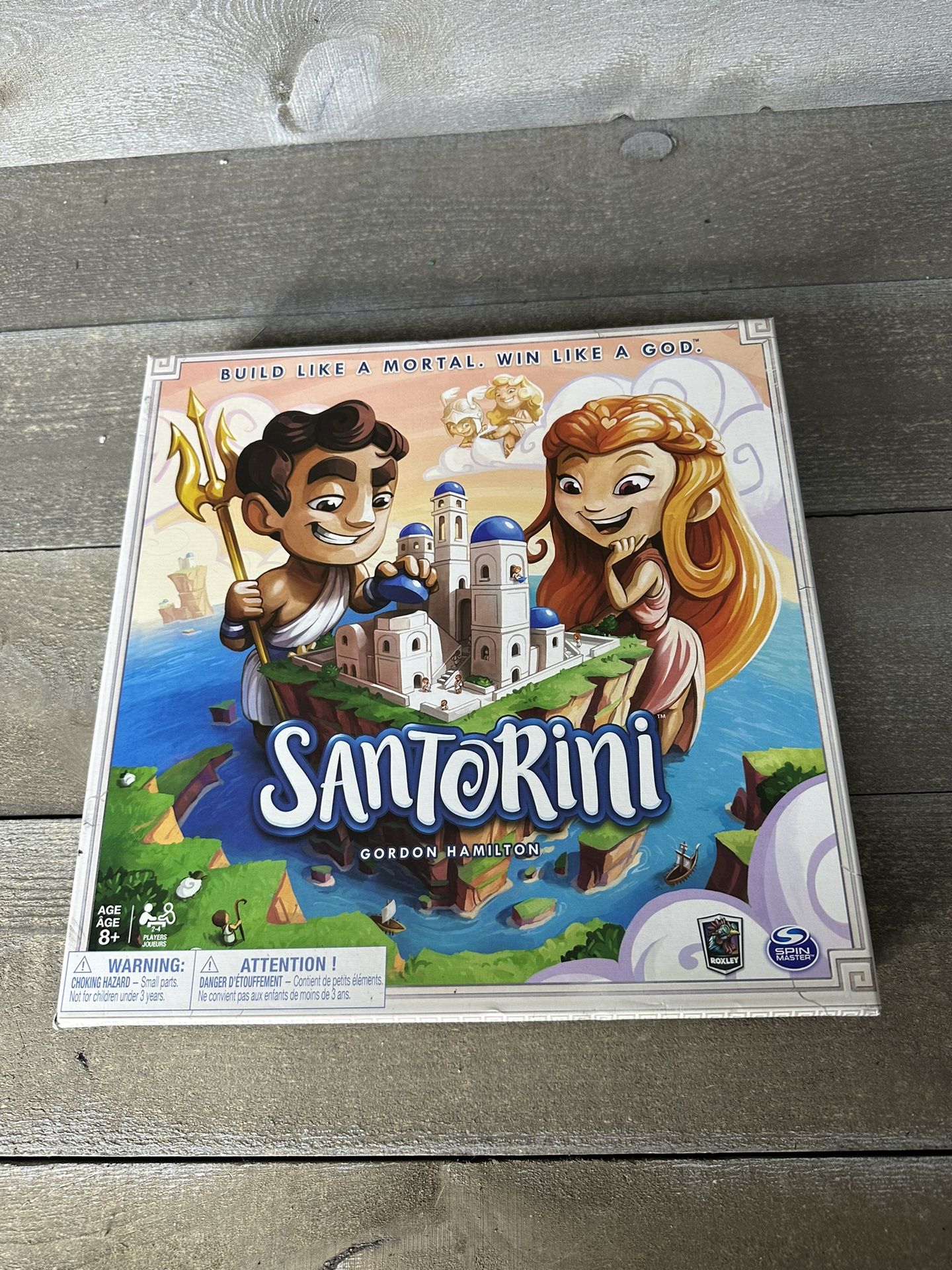 Santorini Board Game Greek Gods Strategy Game Tower Build 100% Complete 