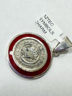 Sterling Silver Aztec Pendant