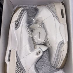 Jordan Retro 3s (Wolf white)