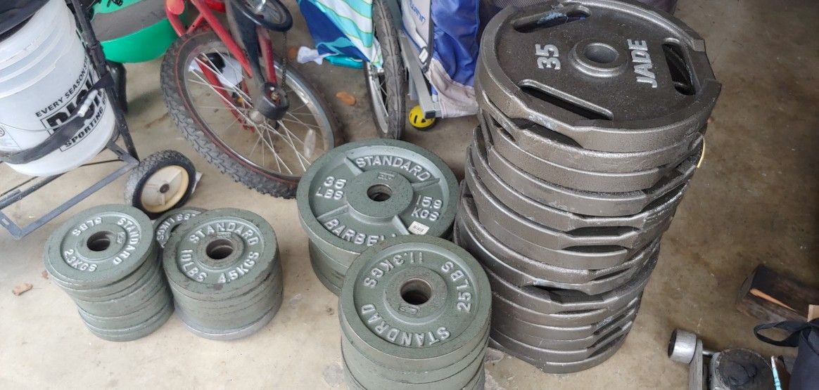 Olympic weights READ DESCRIPTION for Sale in Ontario, CA OfferUp