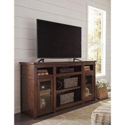 Signature Design by Ashley Harpan Reddish Brown 72" TV Stand $350