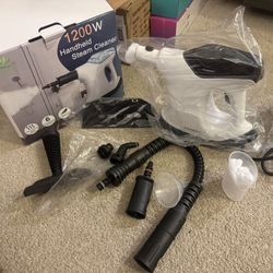 Handheld Steam Cleaner, 10S Immediate Heat Hand Held Steam Cleaner for Home, with Visualized Large Water Tank & 9 PCS Accessories & Safety Lock, for W