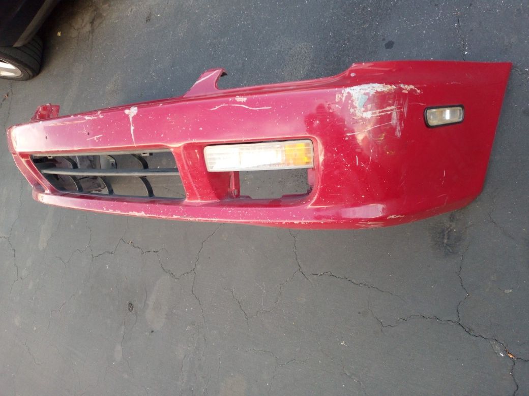 97-2001 Honda Prelude Front Bumper With Signal Lights Oem.