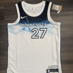 Nike Rudy Gobert #27 Minnesota Timberwolves NBA 24/25 City Edition Jersey 44 M  100% authentic. Brand new with tags. MSRP $120  This Nike Rudy Gobert 
