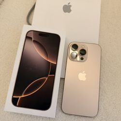 Apple iPhone 16 Pro 128GB Desert Titanium UNLOCKED Excellent Condition