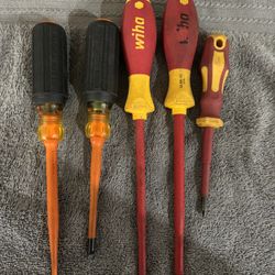 Klein And Wiha Insulated Screwdrivers