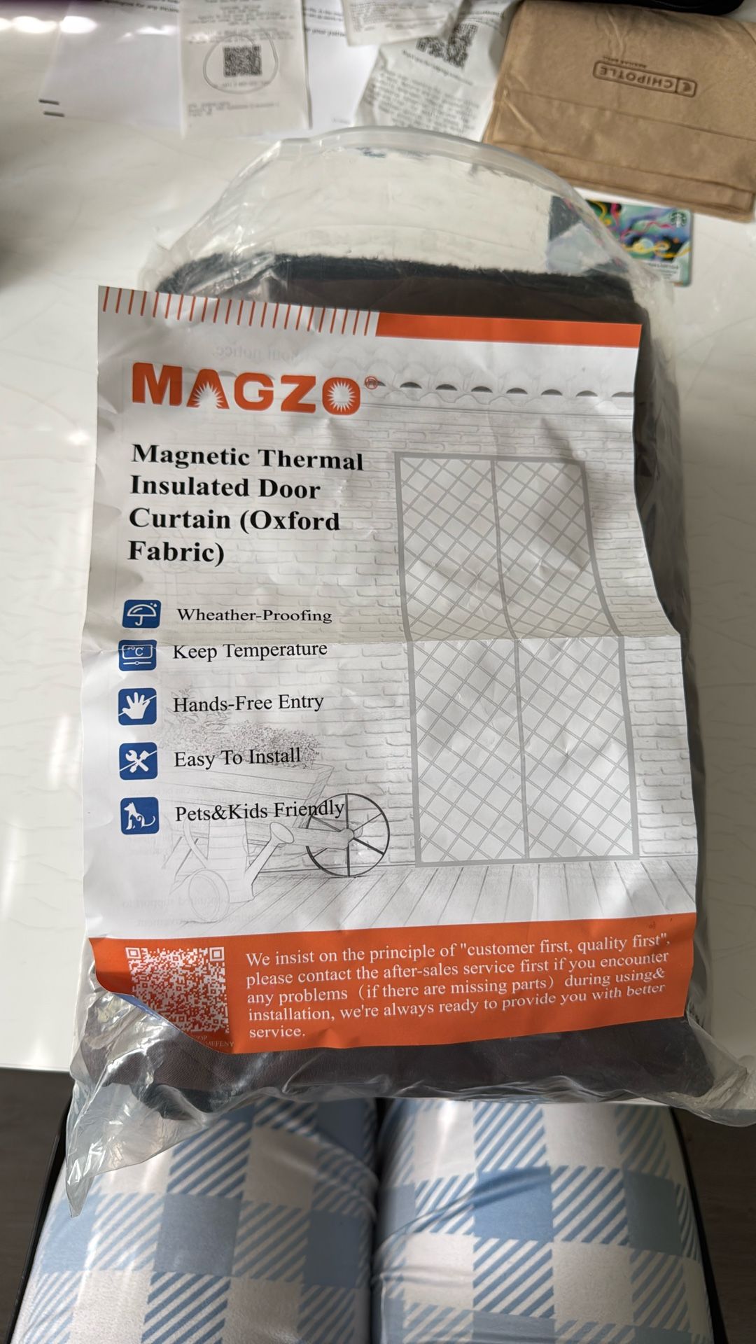 Magnetic Thermal Insulated Door Curtain